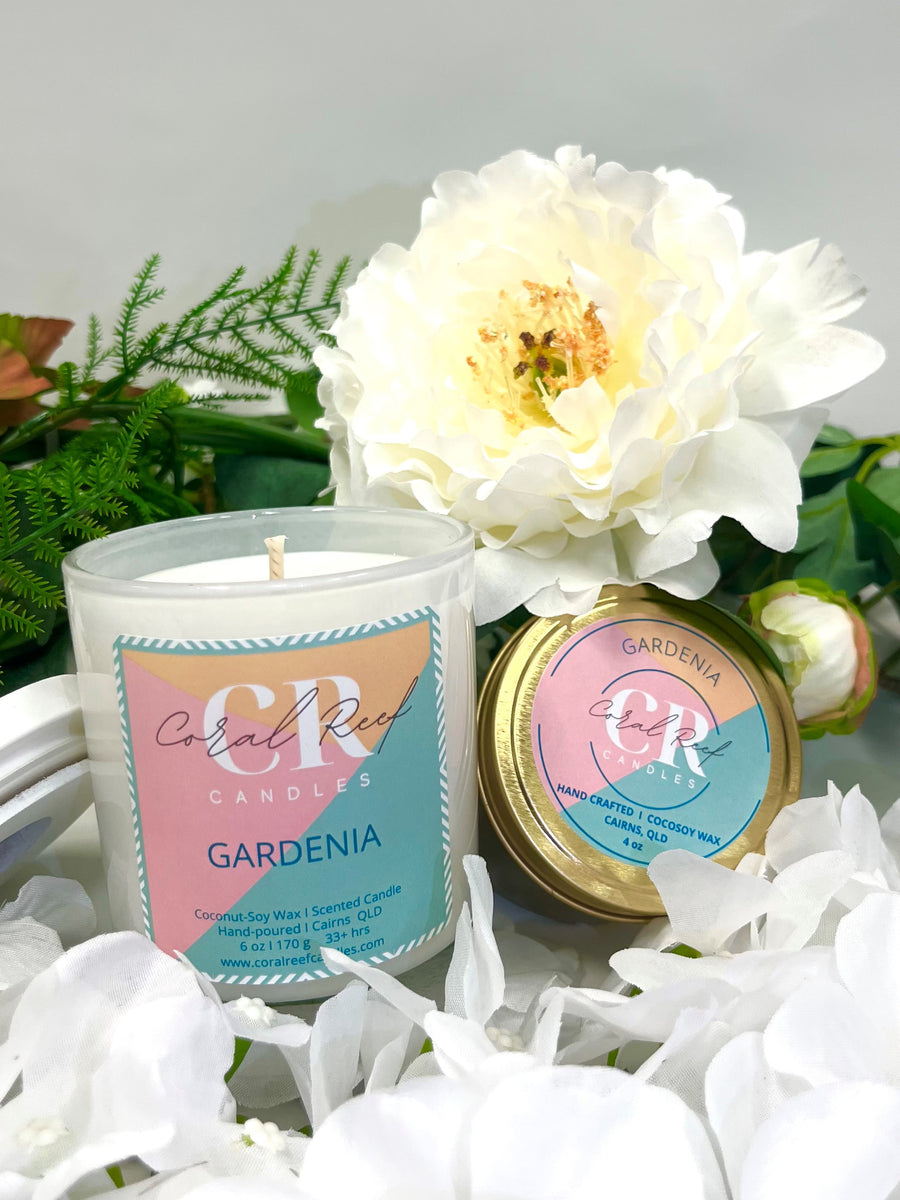 Gardenia - Small Travel Tin – Coral Reef Candles